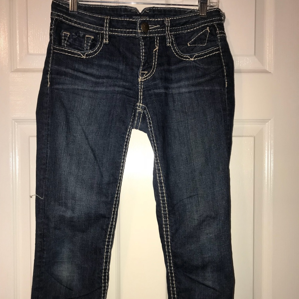 Cropped/cuffed jeans